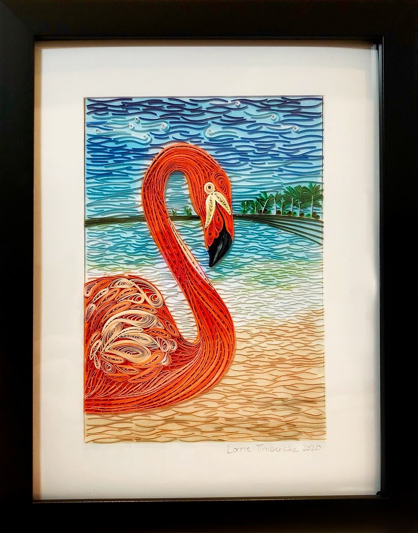 Beach Side Flamingo